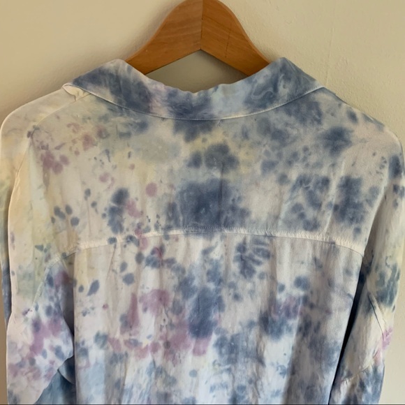 NWT YOUNG FABULOUS & BROKE tie dyed long sleeve boho top YFB NEW - Picture 9 of 11